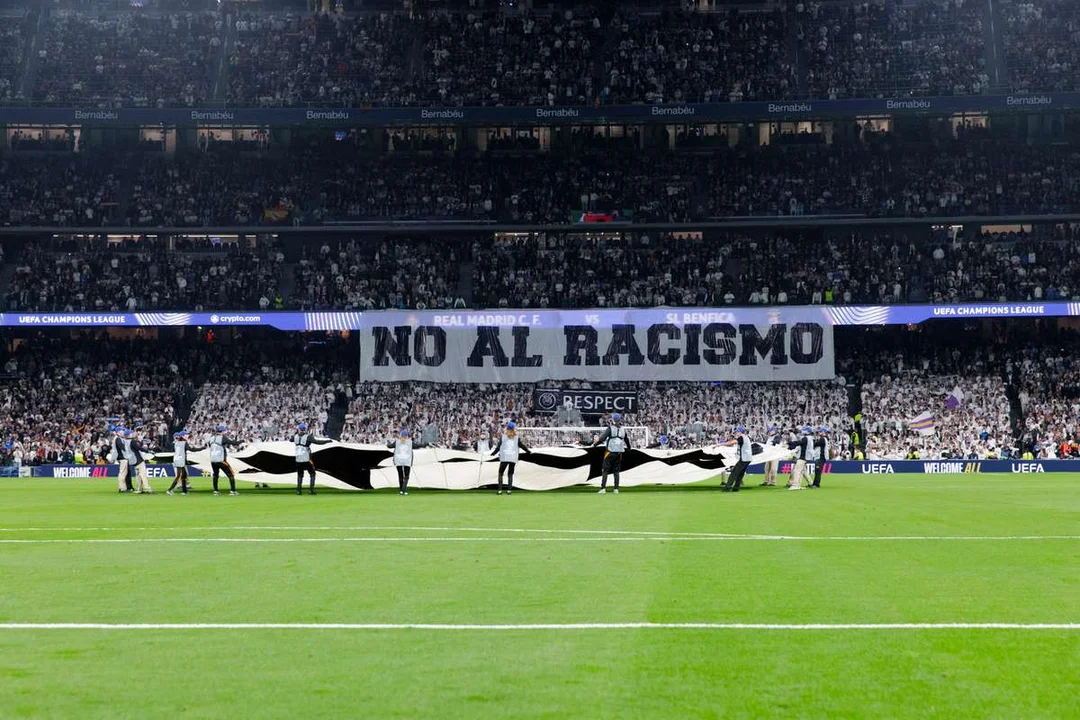La UEFA sancionó al Real Madrid por un gesto racista en el Bernabéu