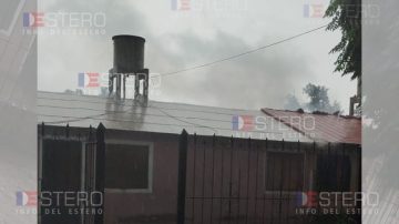 La Banda: un cortocircuito provocó un incendio en el barrio 1º de Mayo