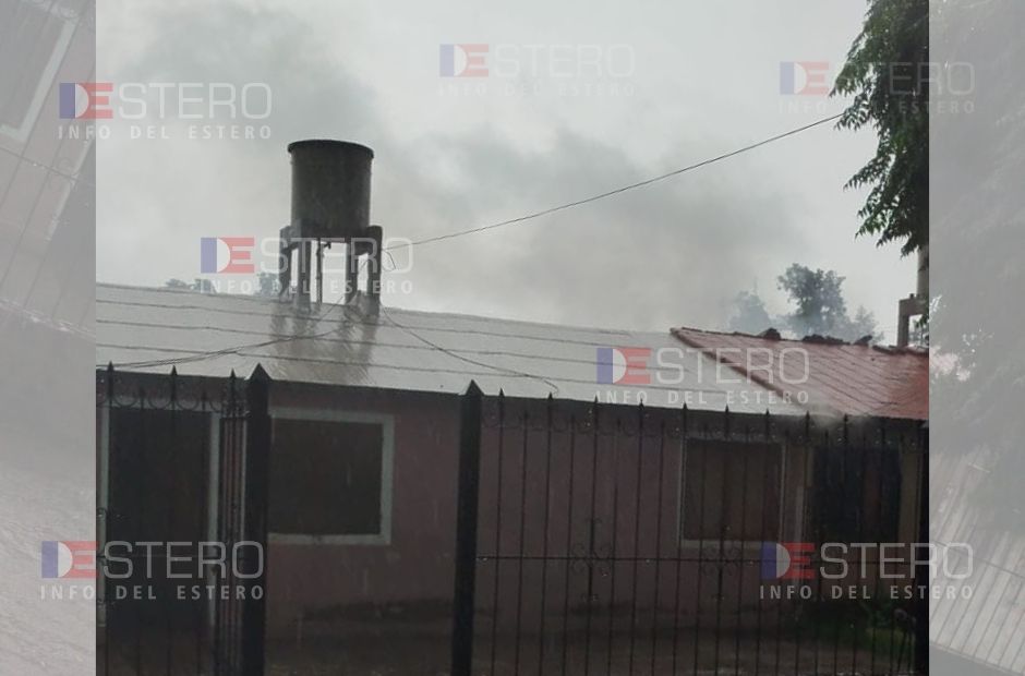 La Banda: un cortocircuito provocó un incendio en el barrio 1º de Mayo
