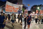 Amigos y familiares marcharon por Cristian Flores, luego de la polémica liberación del policía que lo atropelló