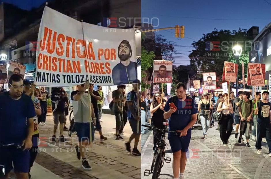 Amigos y familiares marcharon por Cristian Flores, luego de la polémica liberación del policía que lo atropelló