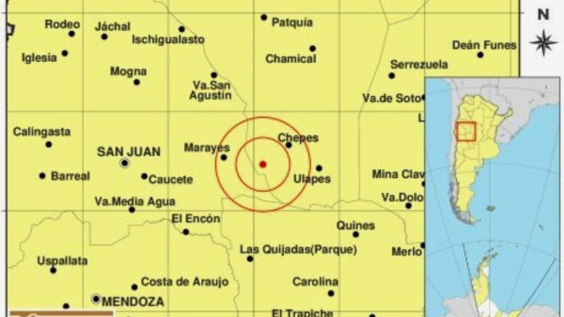 Sismo de magnitud 5 sacudió La Rioja y se sintió en varias provincias