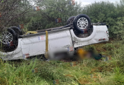 Impresionante vuelco en Ruta 34: una camioneta dio varios tumbos y de milagro no hubo víctimas