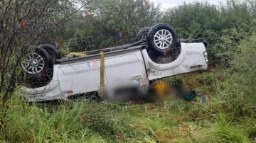 Impresionante vuelco en Ruta 34: una camioneta dio varios tumbos y de milagro no hubo víctimas