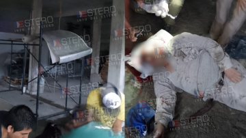 Un albañil cayó de un andamio y sufrió traumatismo de cráneo