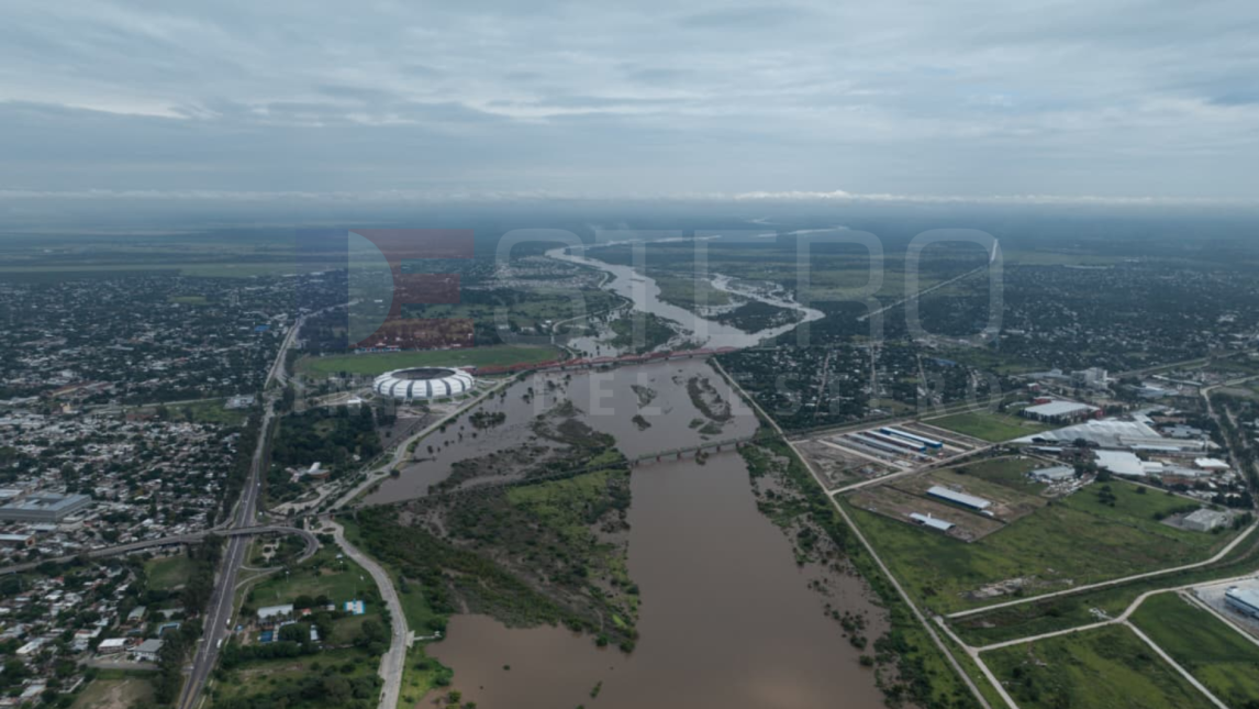 FOTOS | Las increíbles postales de la crecida del Río Dulce desde el drone de Info del Estero