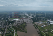FOTOS | Las increíbles postales de la crecida del Río Dulce desde el drone de Info del Estero