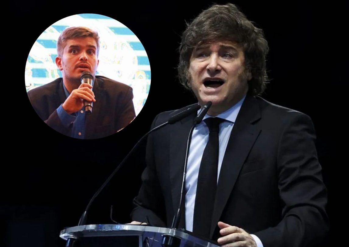 Nuevo round “tuitero” entre Milei y el santiagueño Matías Ignacio Lara: “te vas a Hungría a que te den otro premio falopa”