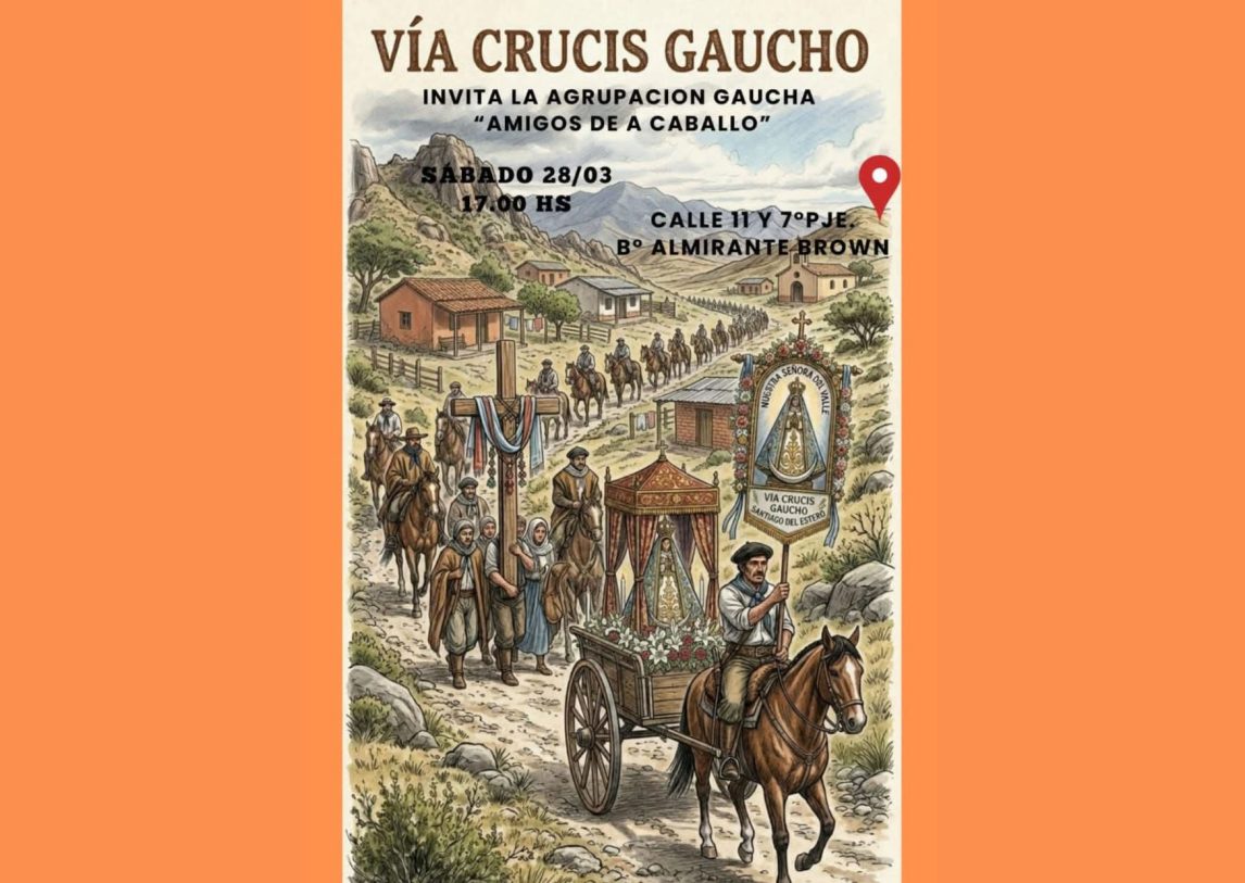 Tradición y fe: se realizará el “Vía Crucis Gaucho” en el barrio Almirante Brown