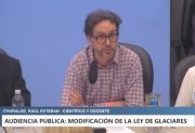 Científico y docente de la UNSE participó en la audiencia publica por la Ley de Glaciares