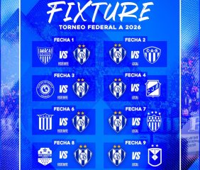 Ya está el fixture para el Federal A 2026: Sarmiento debutará visitando a Boca Unidos en Corrientes