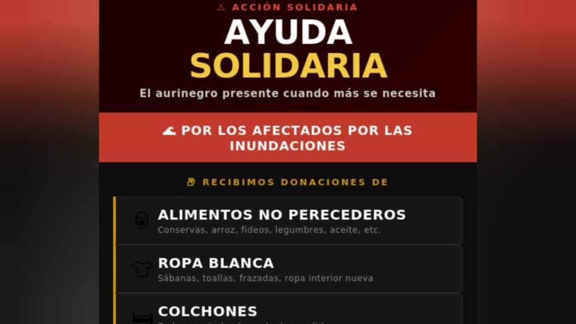 Club Atlético Mitre lanzó una colecta solidaria para ayudar a los afectados por las inundaciones