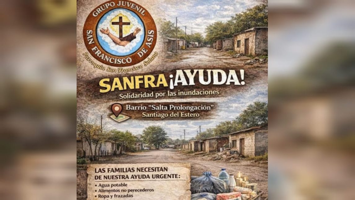 “SANFRA Ayuda”: lanzan campaña solidaria para ayudar a familias inundadas
