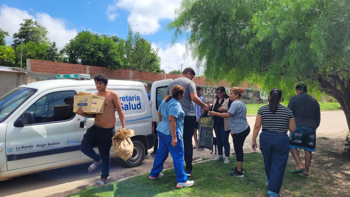 Vecinos afectados del B° Salta Prolongación y de zonas aledañas recibieron asistencia nutricional