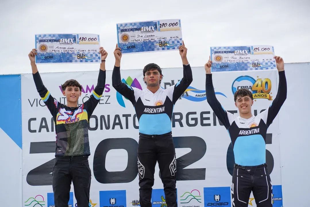 Lisandro Díaz y Jahir Elías se quedaron con toda la gloria en la fecha doble del Argentino de BMX