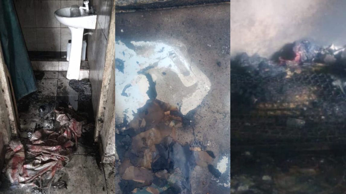 Terrible incendio en el barrio Santa Rosa de Lima dejó a una familia de ocho personas con lo puesto