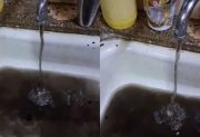 “Hartos de que nos salga agua sucia”: fuerte reclamo de vecinos del barrio Sarmiento