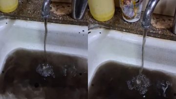 “Hartos de que nos salga agua sucia”: fuerte reclamo de vecinos del barrio Sarmiento