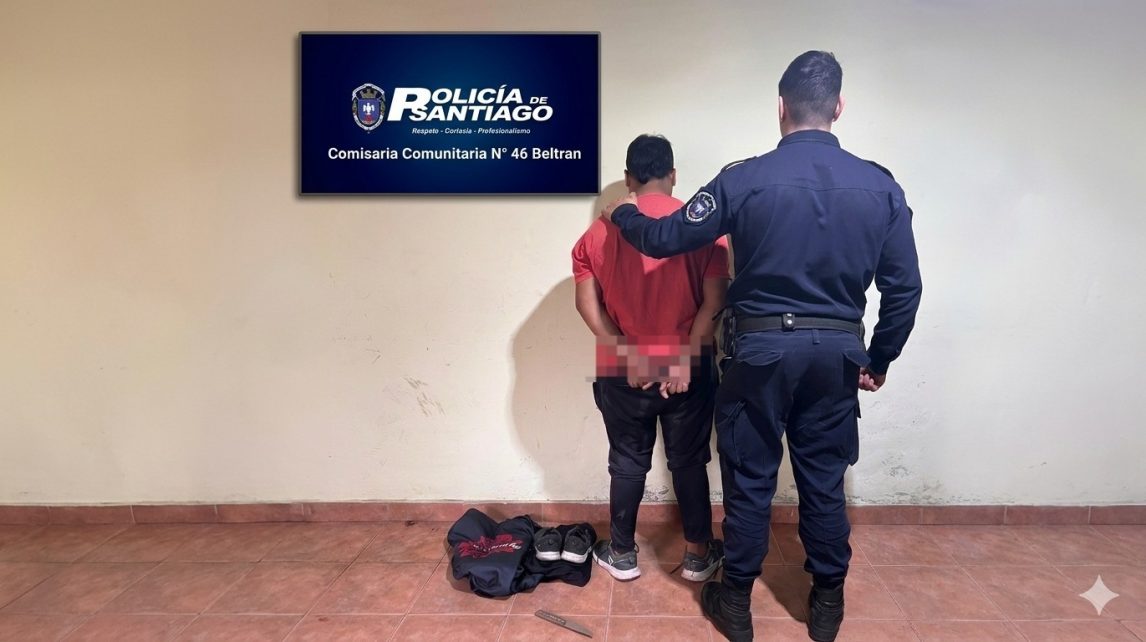 Beltrán: detuvieron al sujeto que amenazó con un arma blanca a empleado de un comercio