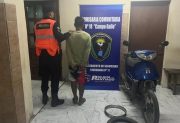 Recuperan una motocicleta robada y detienen a un joven en zona rural de Campo Gallo