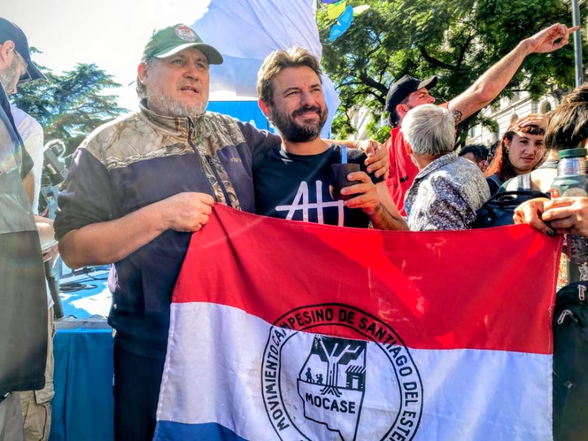 Santiago del Estero presente: delegados del MOCASE marcharon junto a Grabois y referentes nacionales