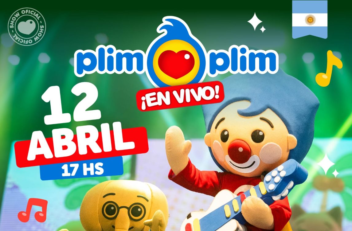 Plim Plim llega a Santiago del Estero con un show lleno de energía y diversión para toda la familia