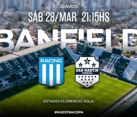 Racing vs. San Martín de Formosa, por la Copa Argentina
