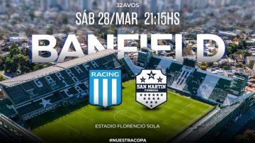 Racing vs. San Martín de Formosa, por la Copa Argentina