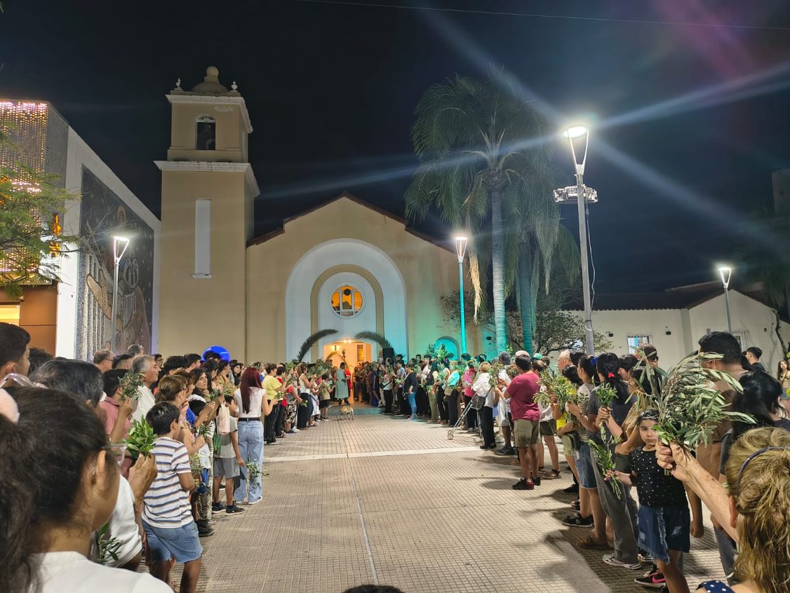 Las Termas: cientos de fieles celebraron la entrada de Jesús a Jerusalén