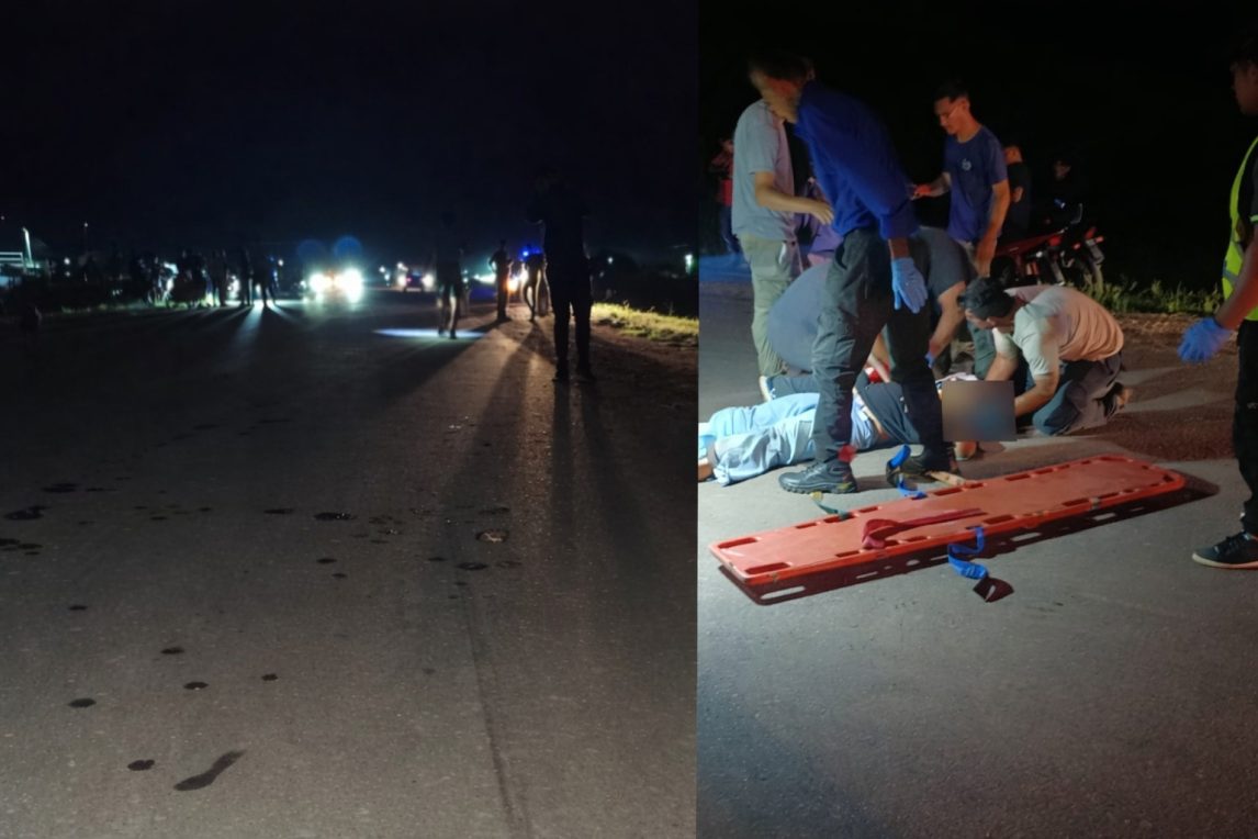 Menor de 15 años no vio a un hombre que caminaba por la banquina, lo chocó y ambos están graves