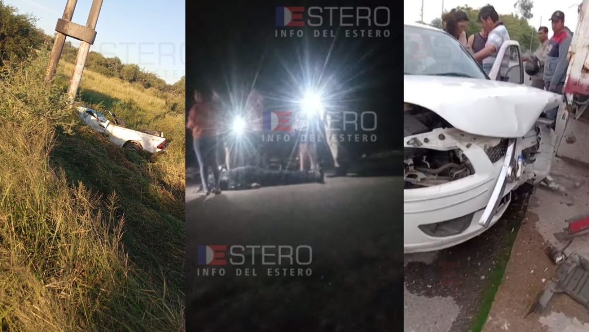 Hubo 10 muertos en cuatro días por accidentes de tránsito en diferentes puntos de Santiago del Estero