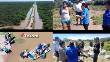 El Gobierno de la Provincia continúa acompañando a familias afectadas por el temporal en el interior