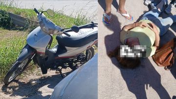 Fuerte choque en plena autopista: una mujer terminó tendida sobre la banquina