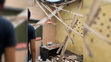 Tras la caída del techo de su casa, una familia de Santiago del Estero pide ayuda