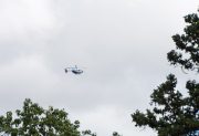 Sorpresa en la zona de Tribunales por vuelos incesantes de un helicóptero