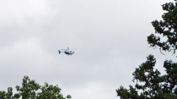 Sorpresa en la zona de Tribunales por vuelos incesantes de un helicóptero