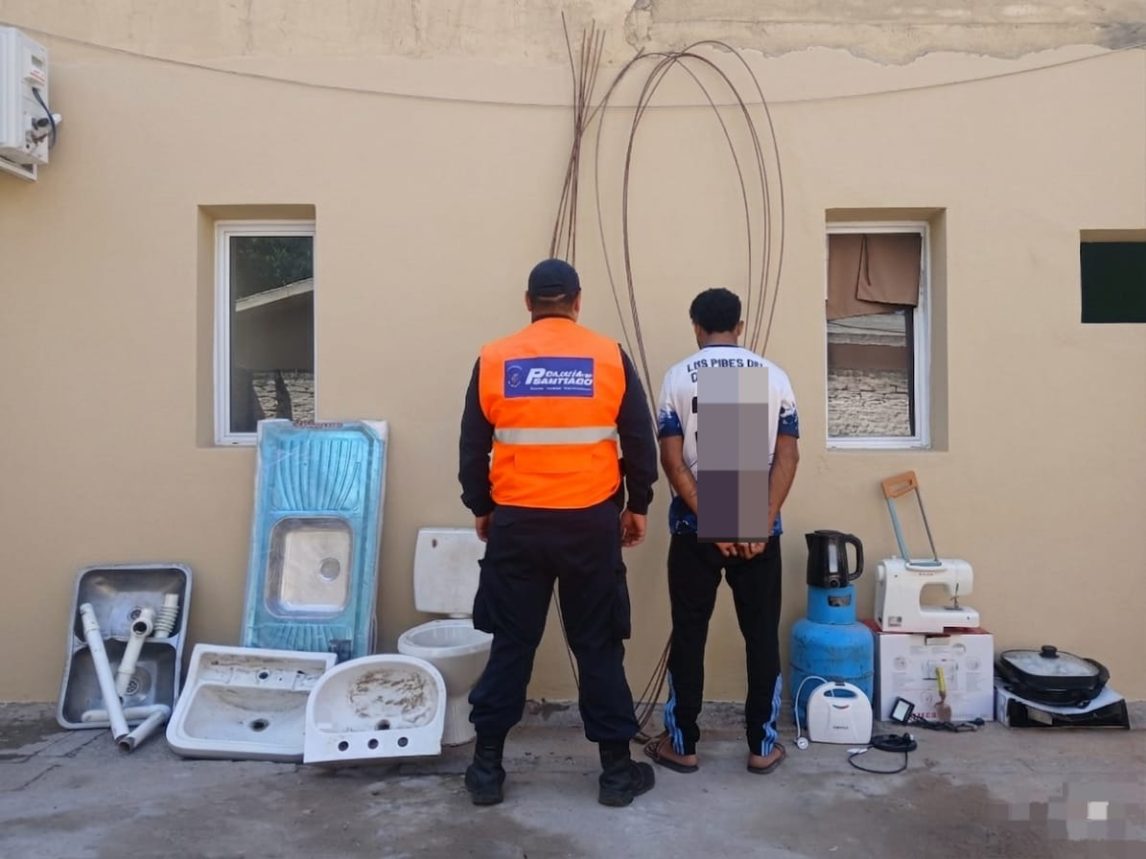 Robaba y luego vendía en Fernández los objetos sustraídos, terminó detenido