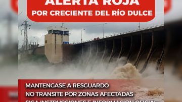 Declaran “alerta roja” por la crecida del río Dulce