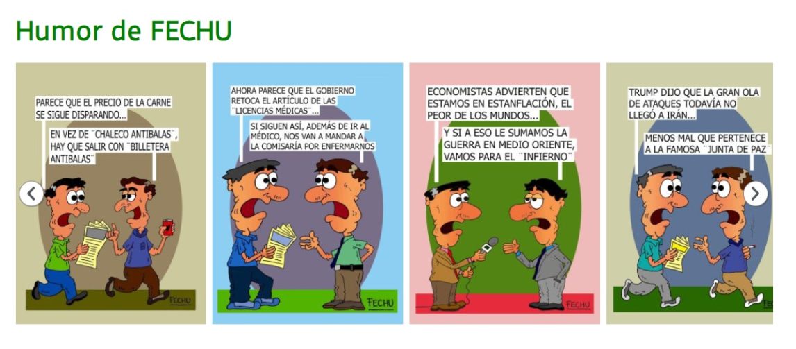 El humor gráfico de FECHU se suma a Info del Estero