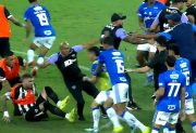 Video: tremenda pelea campal en el clásico Cruzeiro-Atlético Mineiro por la final estadual