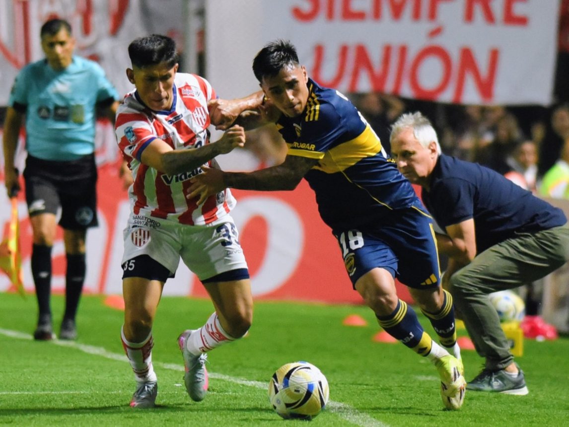 Boca reaccionó a tiempo y empató de visitante ante Unión de Santa Fe