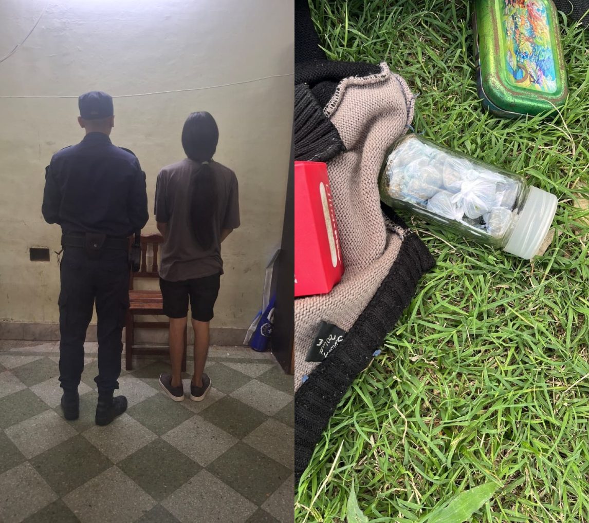Aprehendieron a un joven con marihuana durante un recorrido preventivo