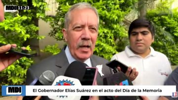El gobernador Elías Suarez en el acto por la Memoria: “Encontrar las respuestas es parte de nuestro tiempo”
