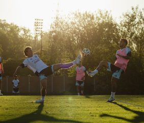 La Selección Argentina tuvo su primera práctica con plantel completo