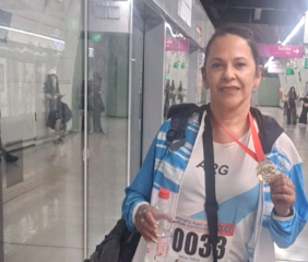 La santiagueña Mirian Toloza logró un nuevo récord nacional de heptatlón