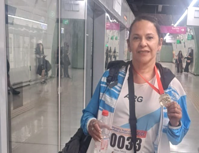La santiagueña Mirian Toloza logró un nuevo récord nacional de heptatlón