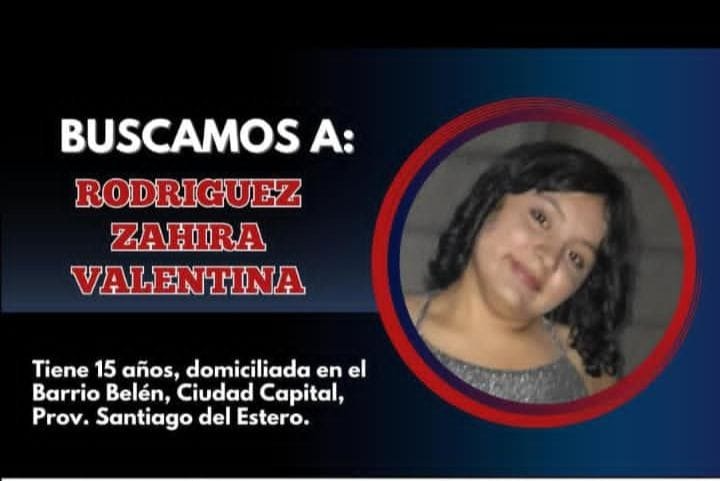 Intensa búsqueda de una adolescente del barrio Belén