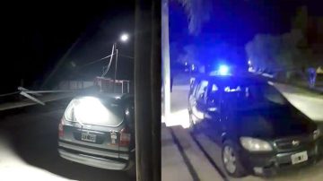 B° Siglo XXI: Un poste que estaba inclinado “hace meses” cayó sobre un auto