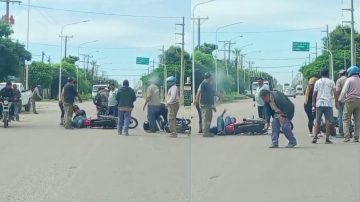 Dos motociclistas protagonizaron un accidente en la Ruta 34 y 5