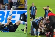 Conmoción en Brasil por la brutal fractura de tobillo de un jugador de Gremio